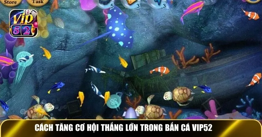 Cách tăng cơ hội thắng lớn trong bắn cá Vip52