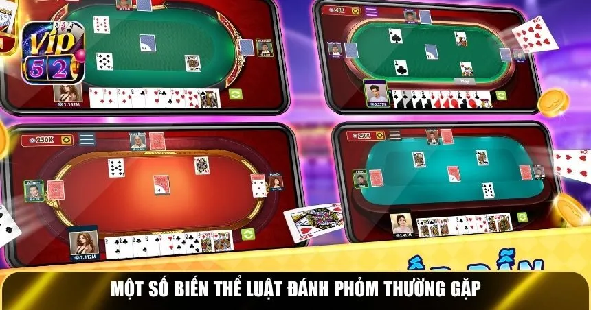 Một số biến thể luật đánh phỏm thường gặp